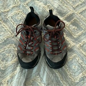 Merrell Men's‎ Gray and Black Athletic Shoes with Red Highlights M7.5